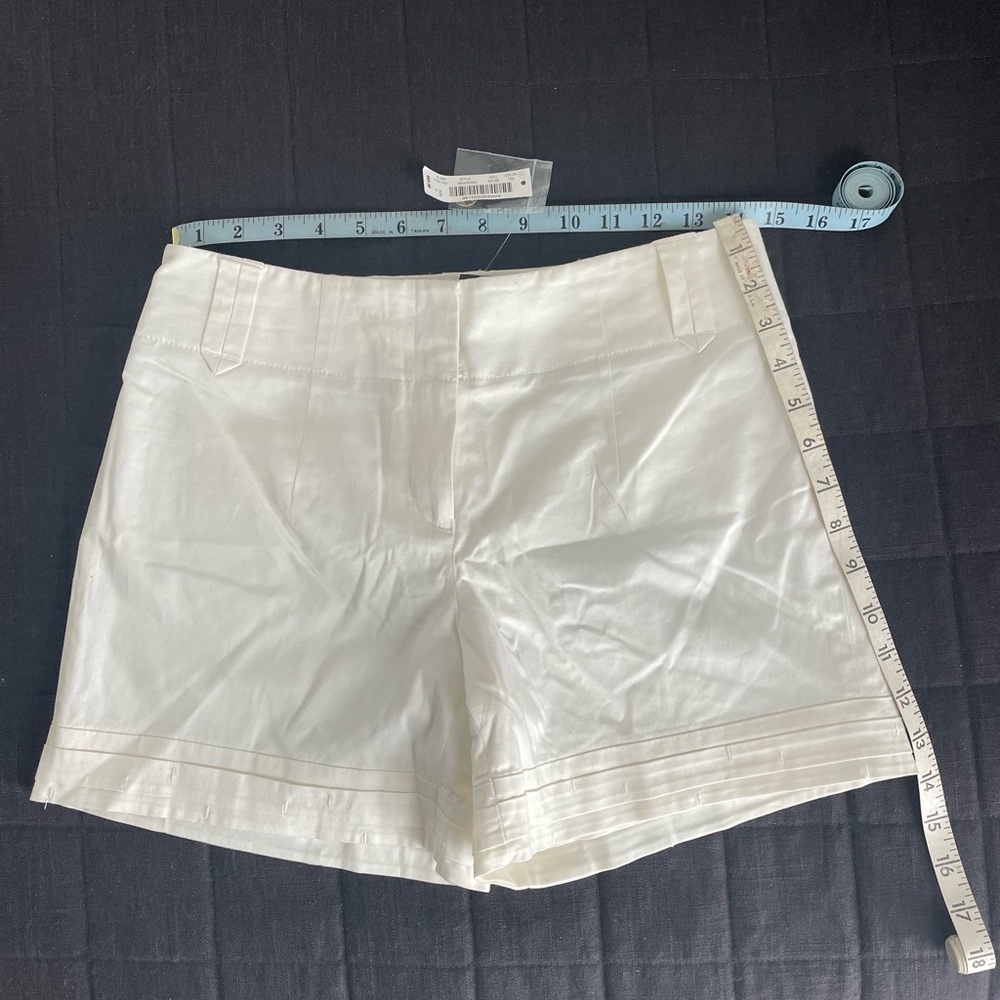 White House Black Market Tailored White Shorts